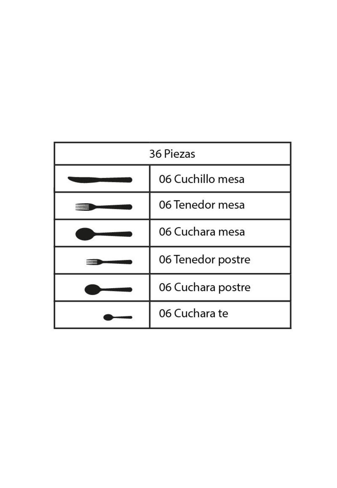 JUEGO DE CUBIERTOS 36 PZAS ACERO INOX-2