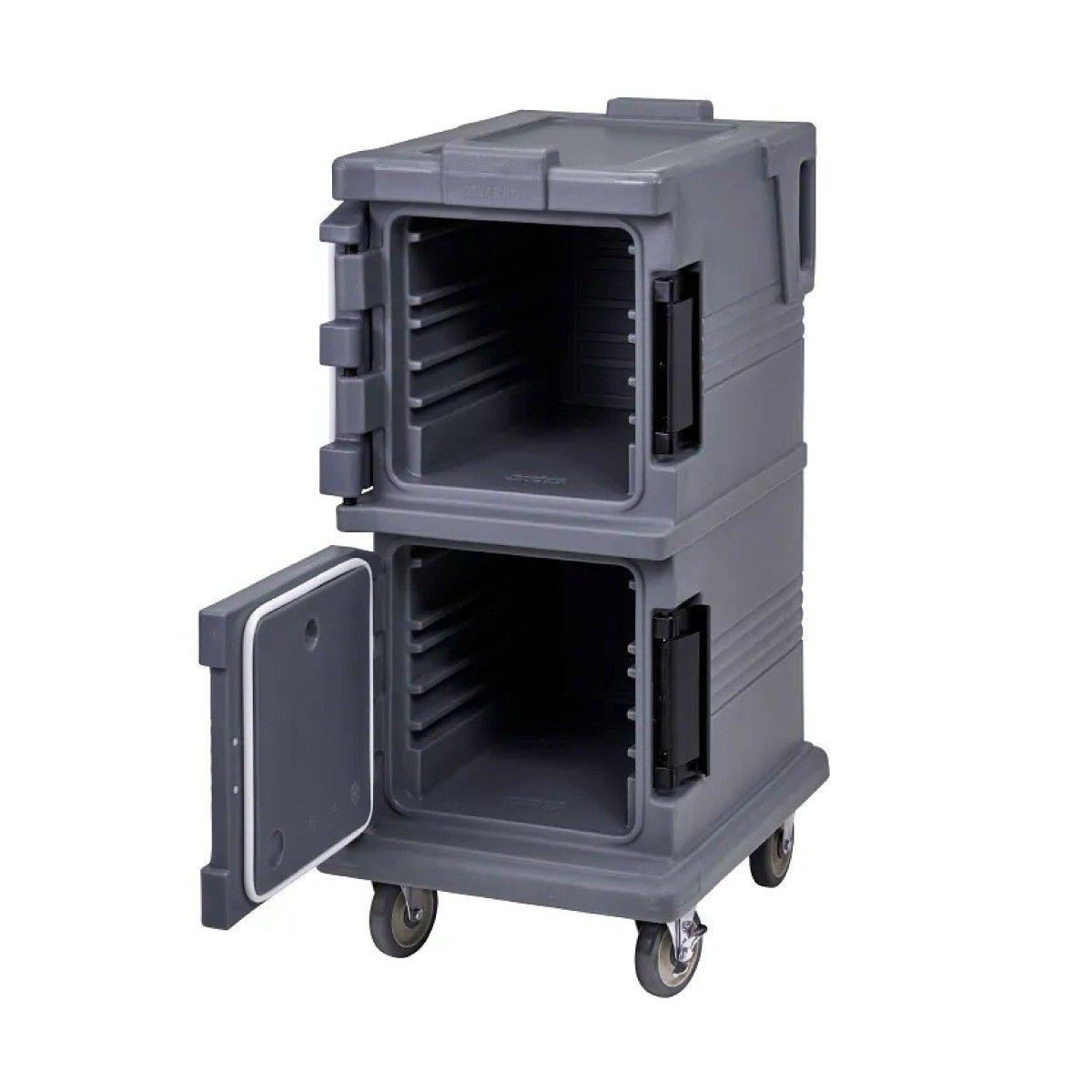 CONTENEDOR ISOTÉRMICO PROFESIONAL CAMBRO UPC600 GRIS PIZARRO CON RUEDAS-2