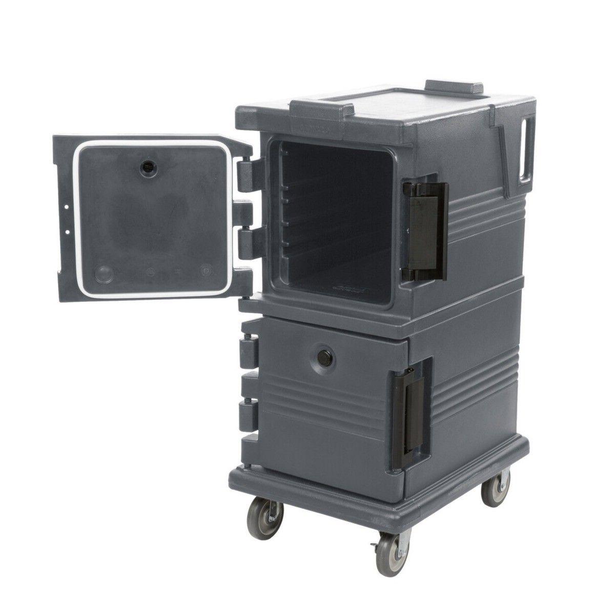 CONTENEDOR ISOTÉRMICO PROFESIONAL CAMBRO UPC600 GRIS PIZARRO CON RUEDAS-3
