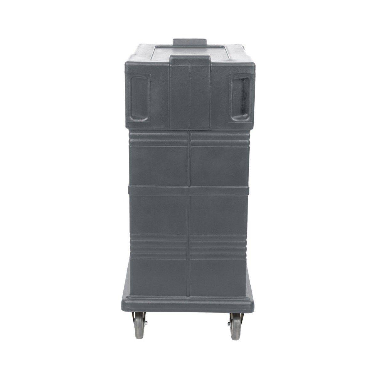 CONTENEDOR ISOTÉRMICO PROFESIONAL CAMBRO UPC600 GRIS PIZARRO CON RUEDAS-4