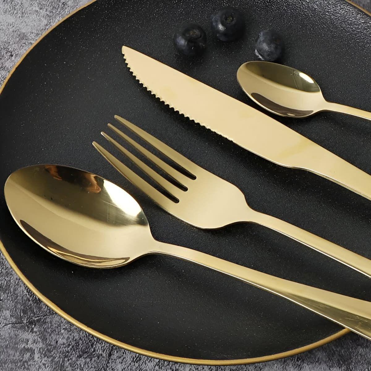 SET DE CUBIERTOS 24 PIEZAS CAPRI COLOR DORADO-3