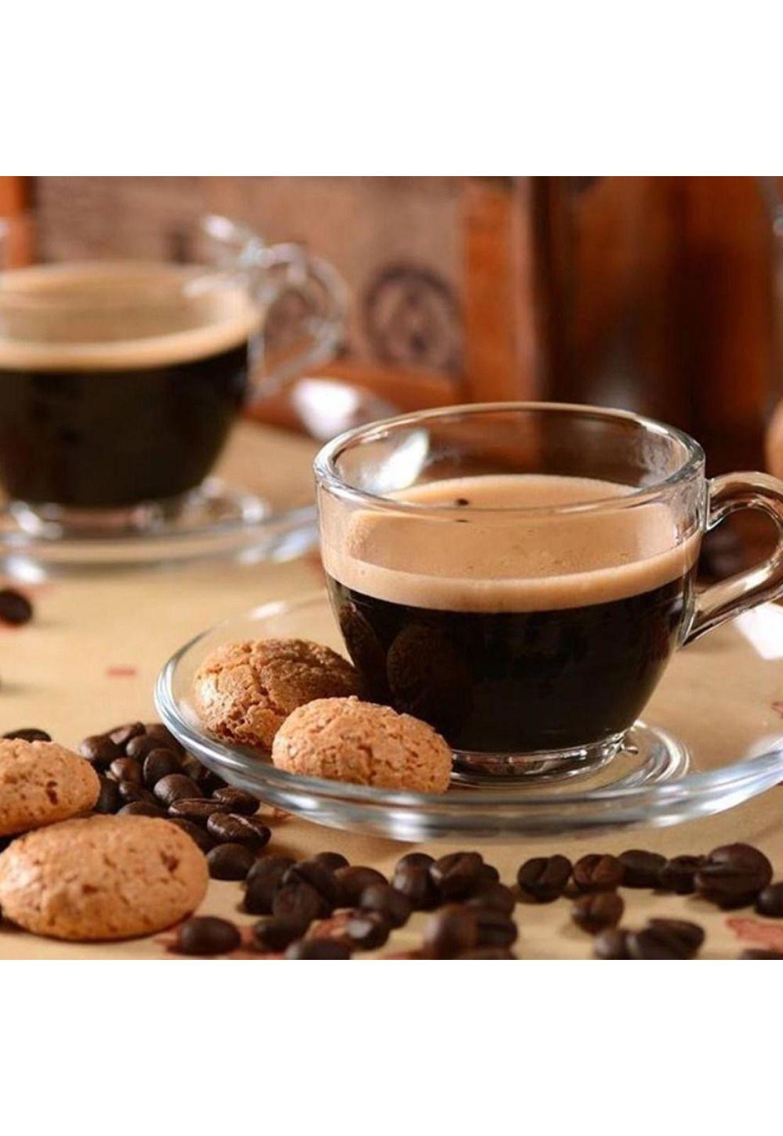 Set De 6 Taza Cafe Vidrio Lisa 90 Cc.-1