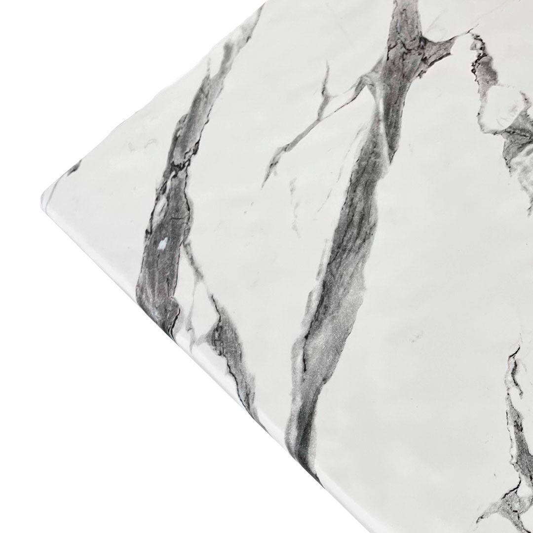 TABLA EXHIBICIÓN MELAMINA RECTANGULAR MÁRMOL BLANCO 53X32X1 CM-5