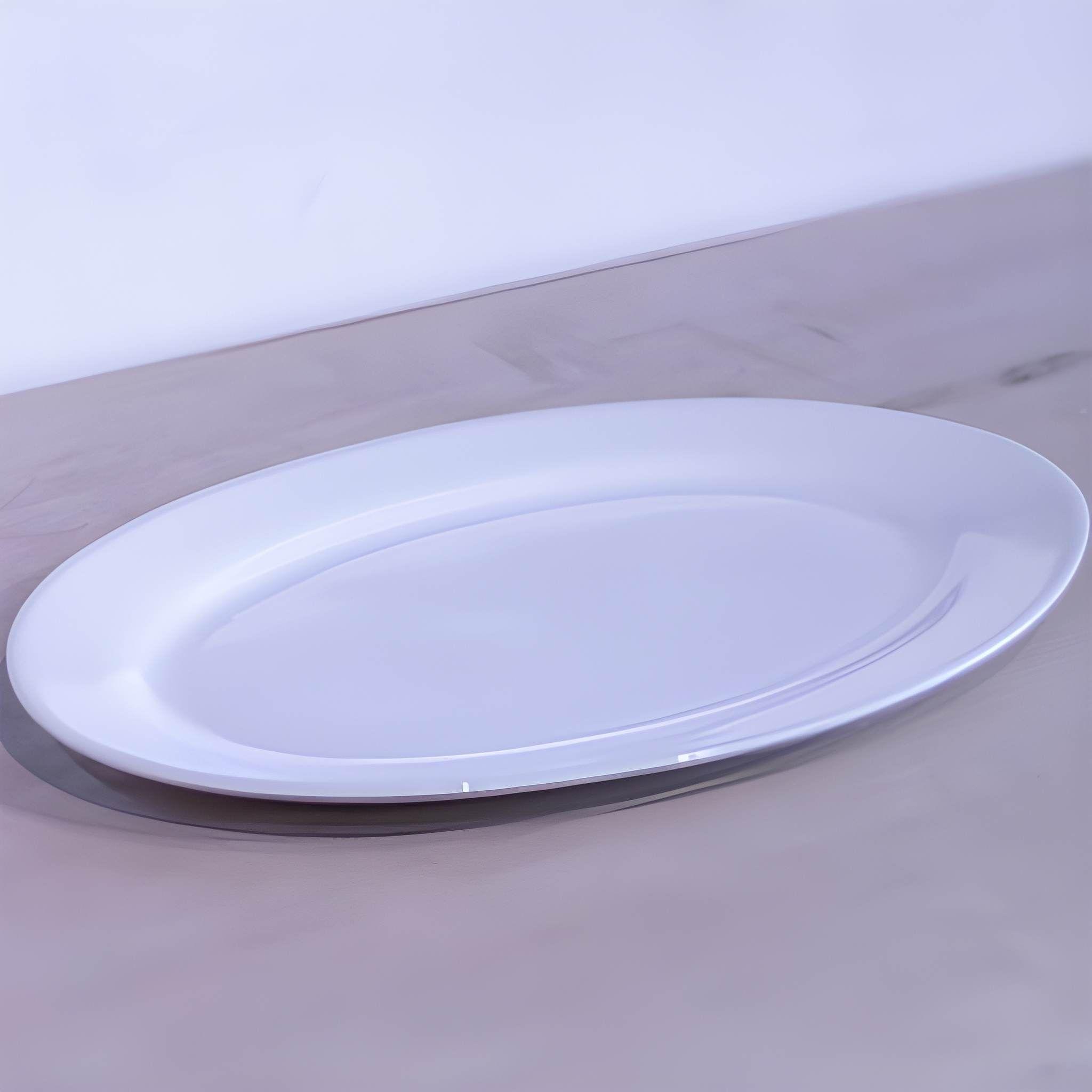 SET DE 6 PLATO OVALADO PORCELANA 30CM TOWER-3