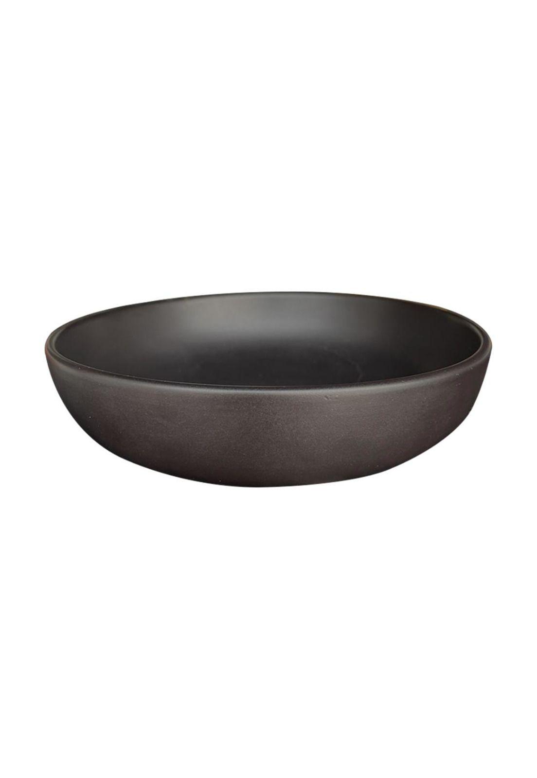 SET DE 4 BOWL CERAMICA RUSTICA 18 CM NEGRO LINEA OSLO-2
