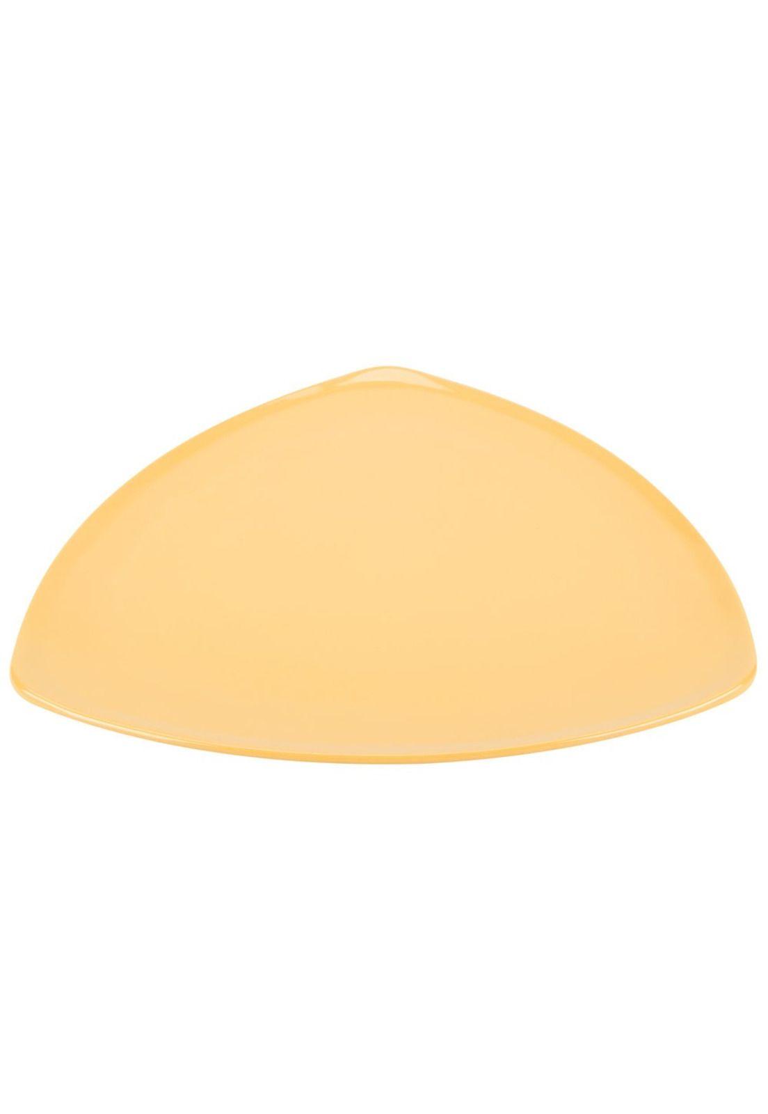 PLATO TRIANGULAR MELAMINA AMARILLO 30 cm-3
