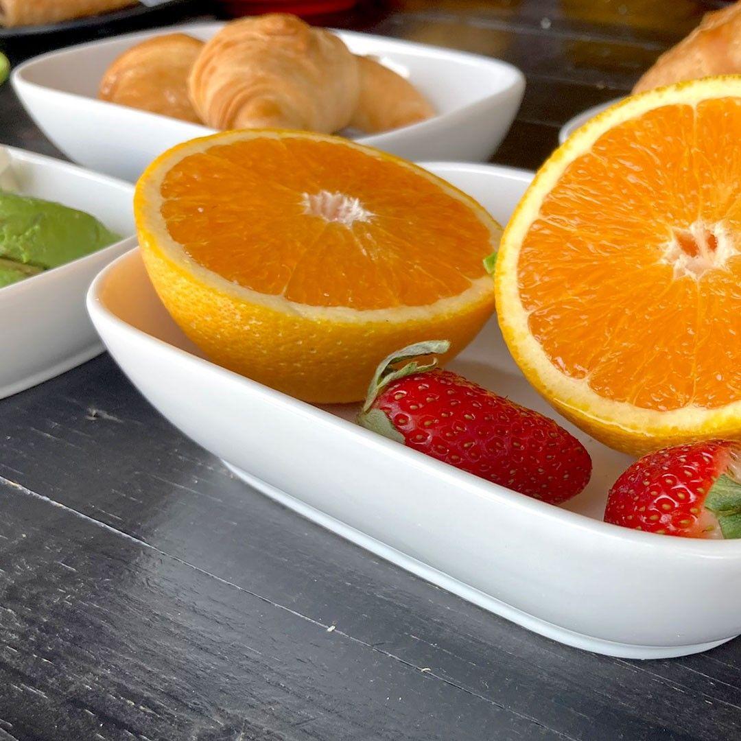 SET DE 4 PLATOS DE PORCELANA RECTANGULAR 14X10X3.3CM TOWER-4