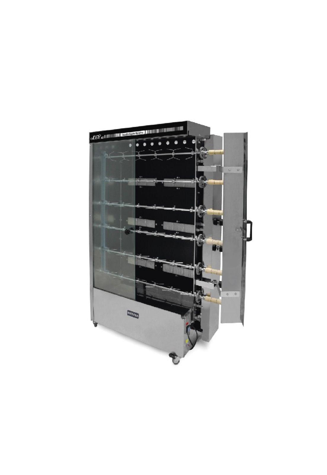 Asador De Pollo Rotativo 60Kg-6 Espetos-1