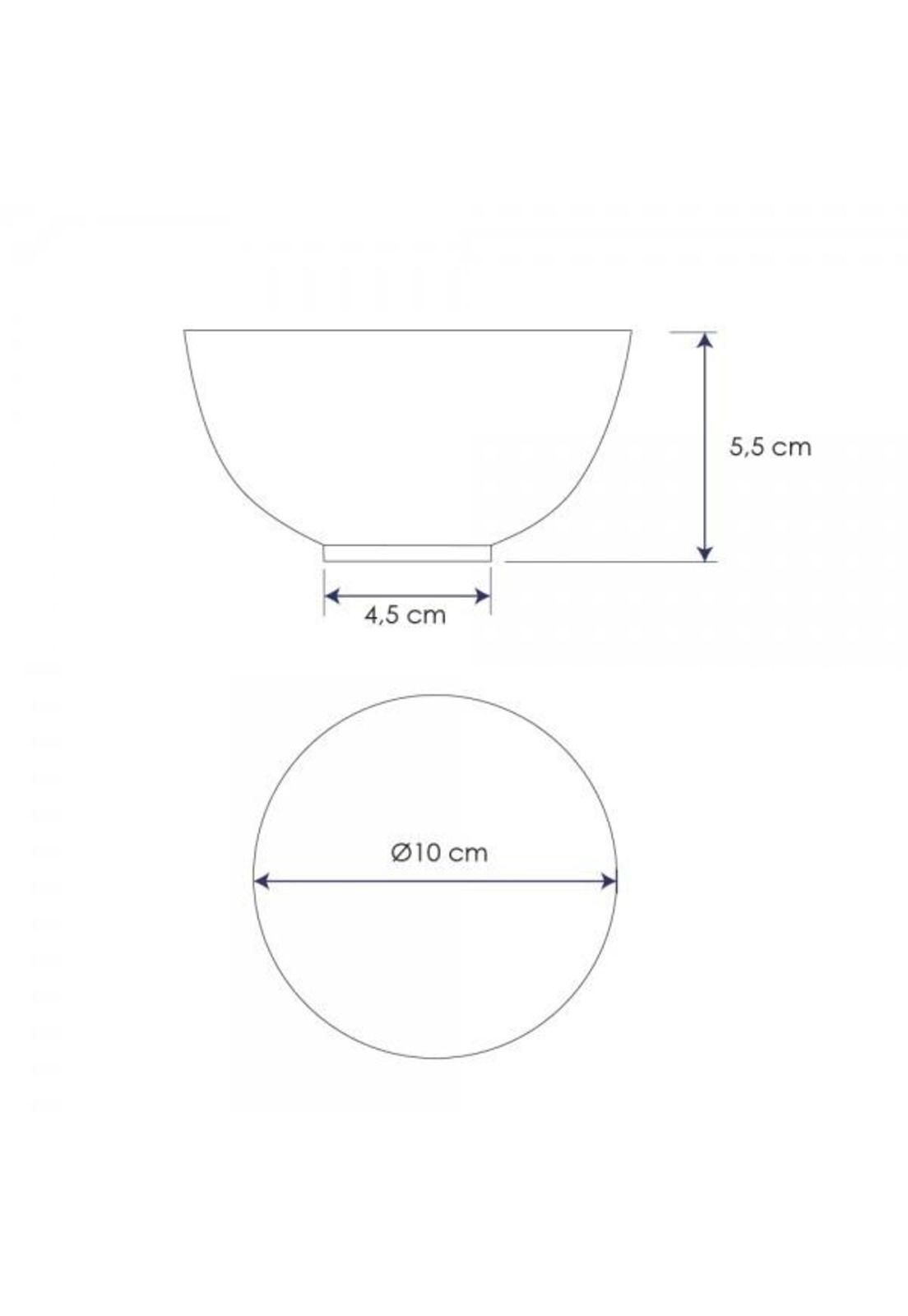 SET DE 6 BOWLS MELAMINA BLANCO 10 CMS-3