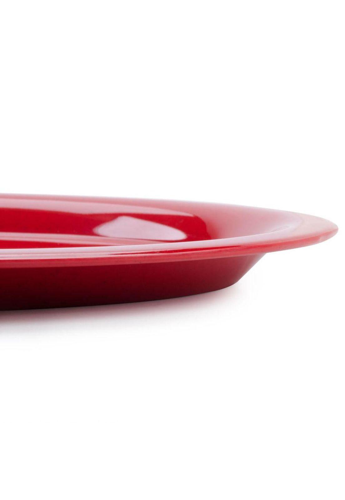 SET DE 3 PLATO OVALADO ROJO 28 CMS.-3