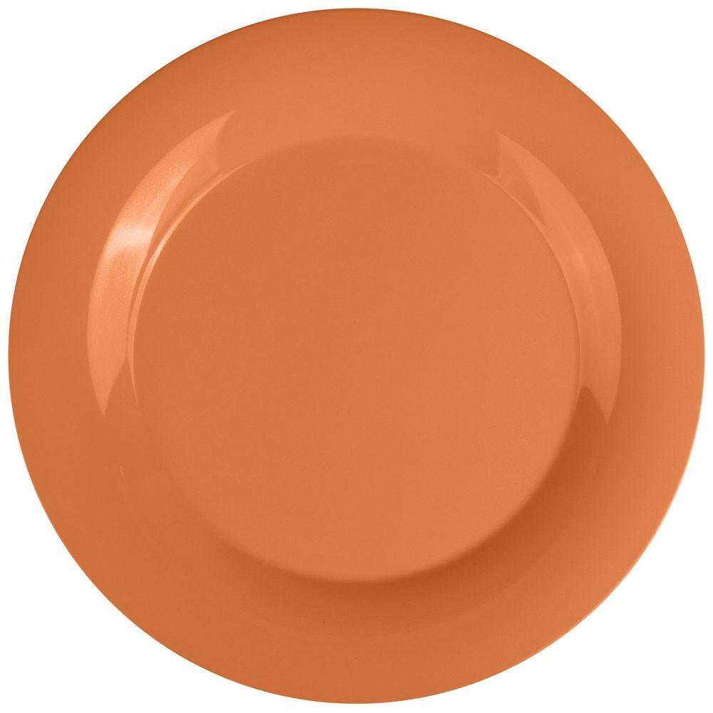 SET DE 3 PLATO MELAMINA NARANJO 30 CM-0
