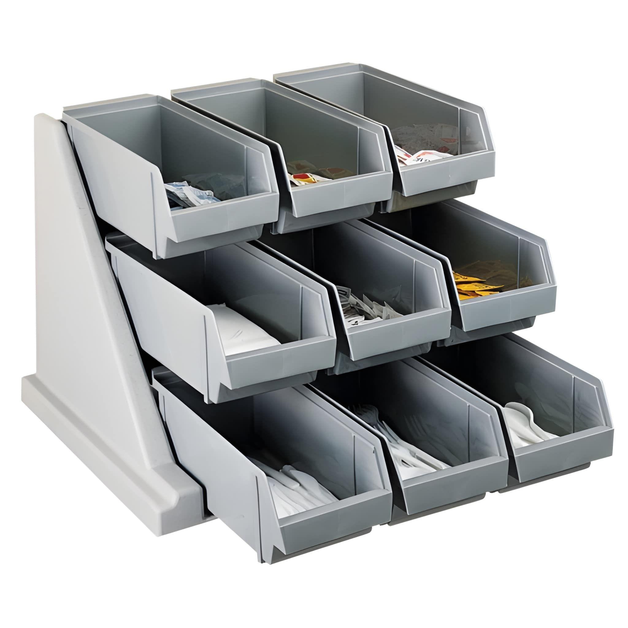 Organizador Condimentos 9 Compartimentos Gris-0
