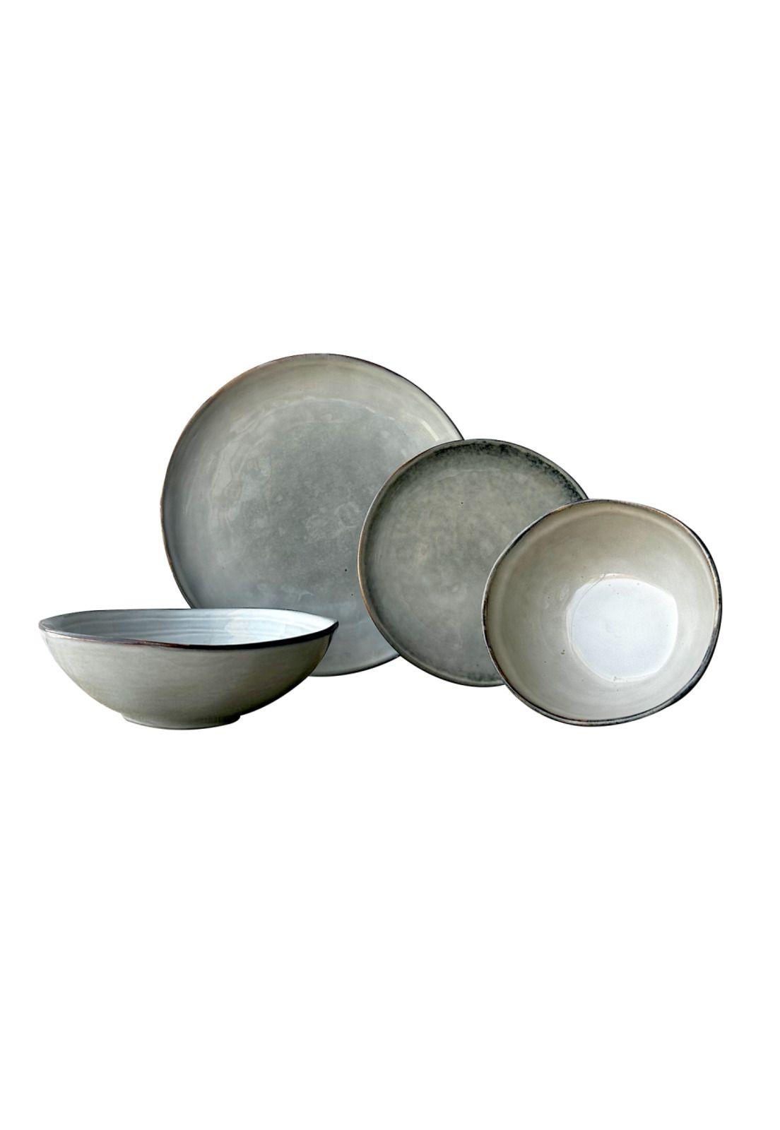 SET VAJILLA 24 PIEZAS CERAMICA LINEA TERRA-0