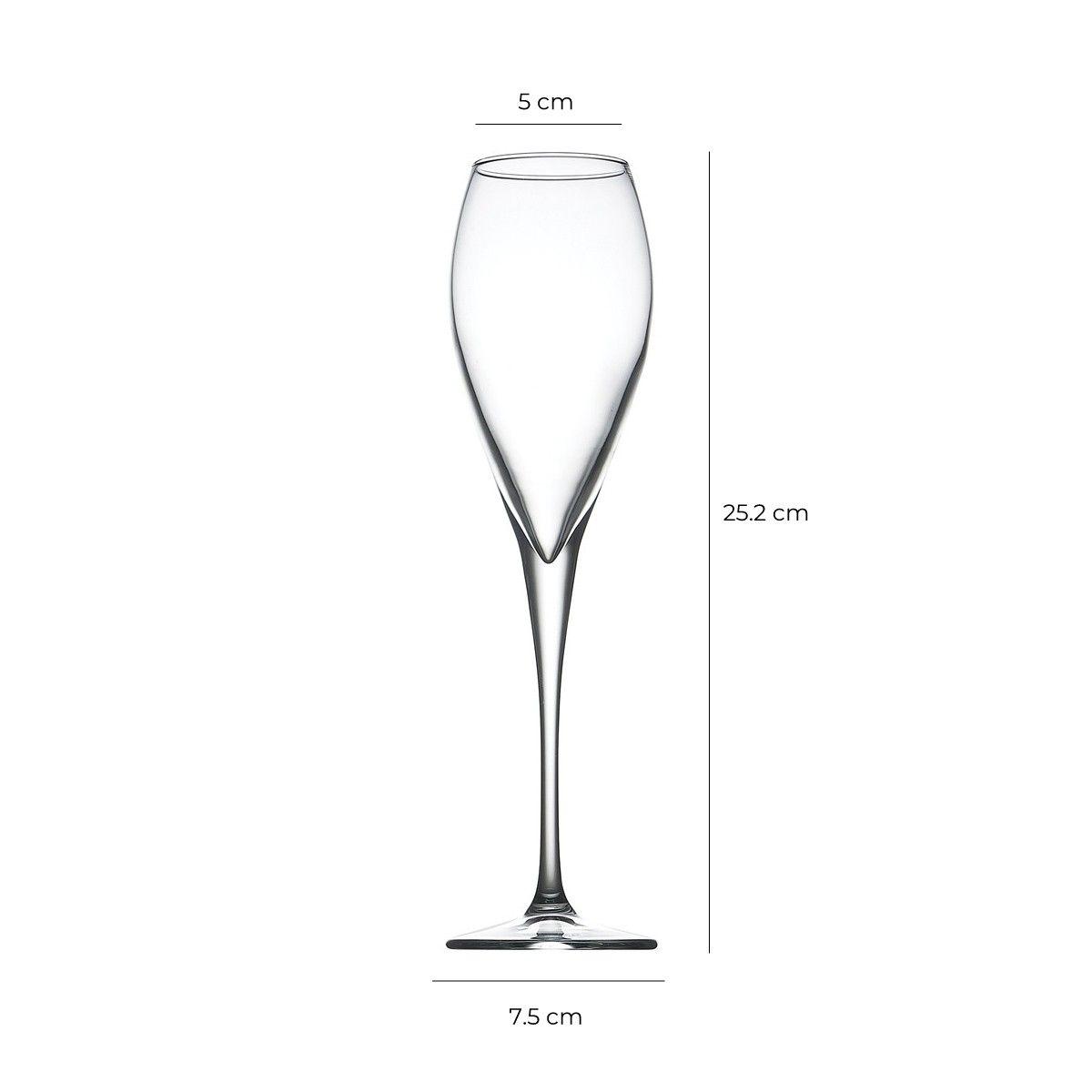 SET 6 COPAS DE CHAMPAGNE 225 CC. LINEA MONTE CARLO-4