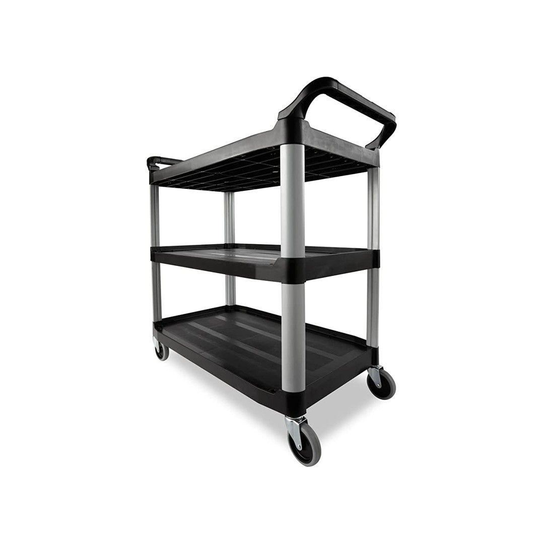 CARRO DE SERVICIO NEGRO 845x430x950 cm-2