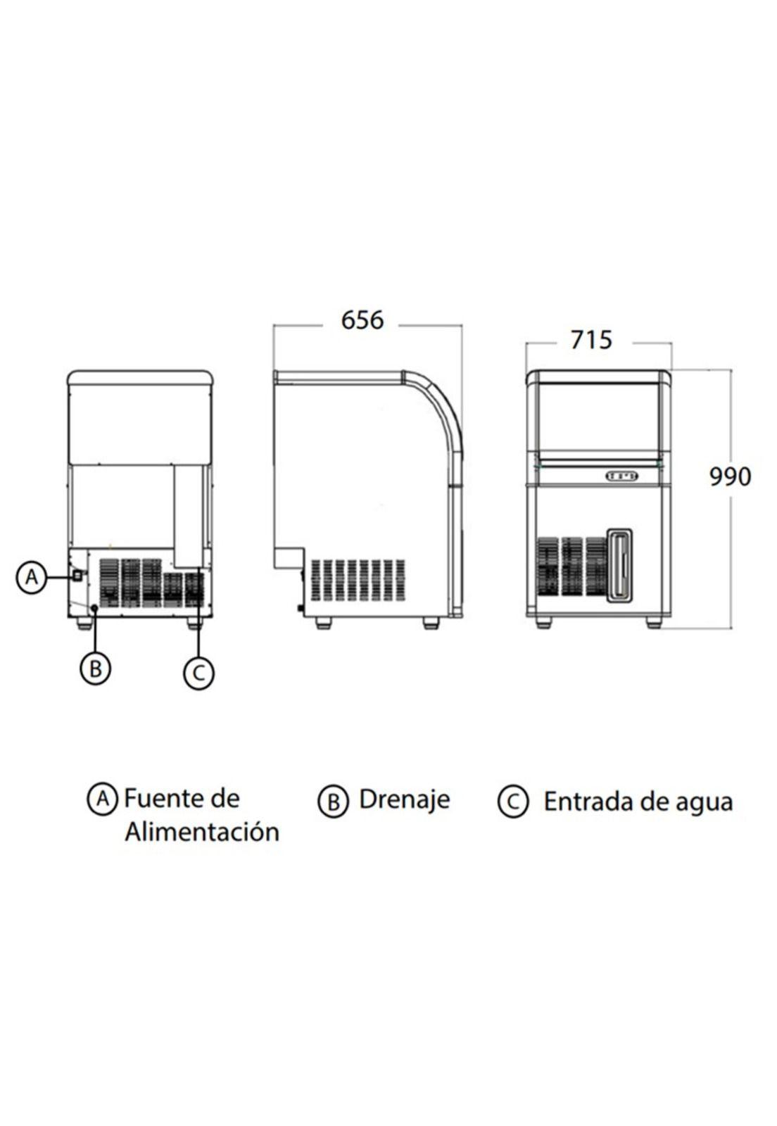 Maquina De Hielo Zby-90-2