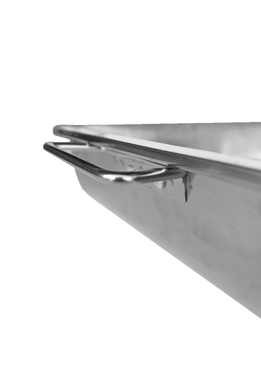 Asadera Con Asa 50 X 35 X 7 Cm Acero Inox.-7