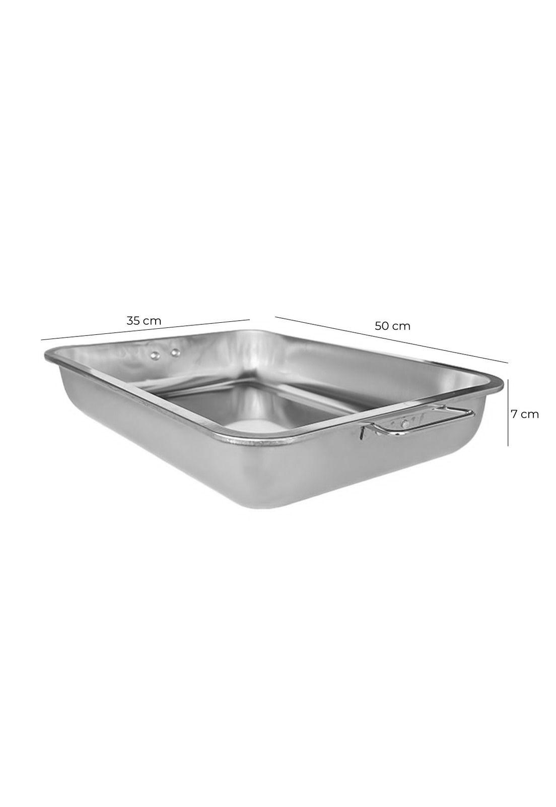 Asadera Con Asa 50 X 35 X 7 Cm Acero Inox.-8
