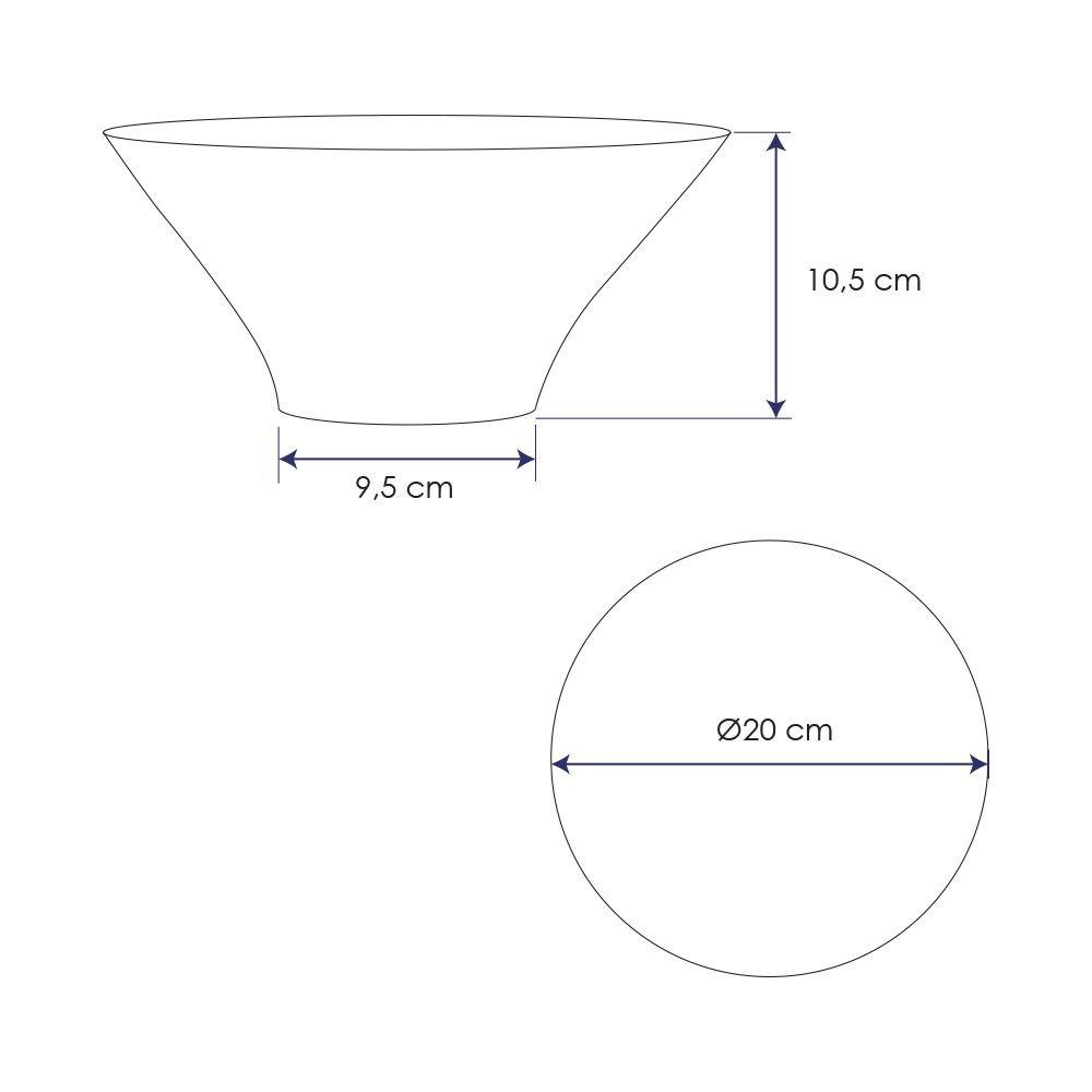SET DE 6 BOWLS REDONDO MELAMINA NEGRO 20 CM-2