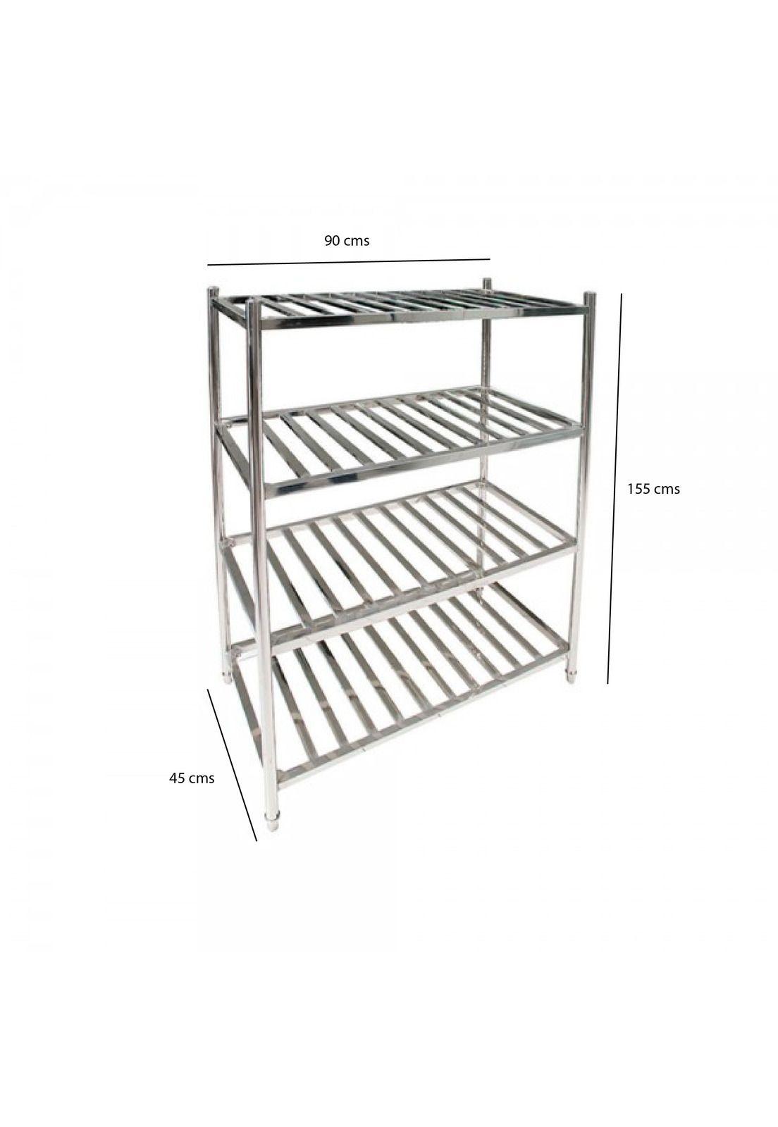 ESTANTERIA ACERO INOX TIPO REJILLA DE 90 x 45 x 155 cms.-1