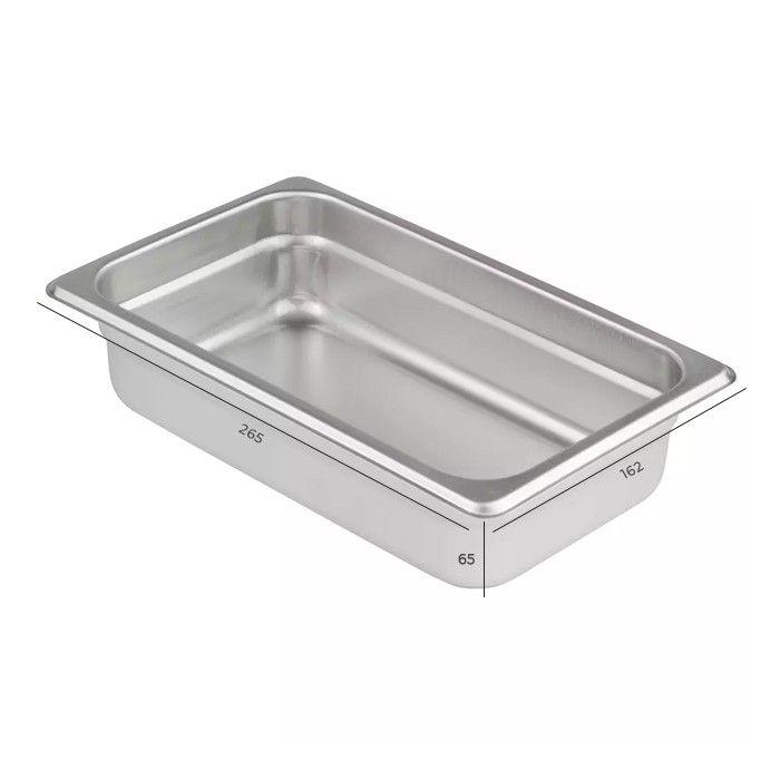 CONTENEDOR GASTRONOMICO ACERO INOXIDABLE GN 1/4 X 6.5 CM-3