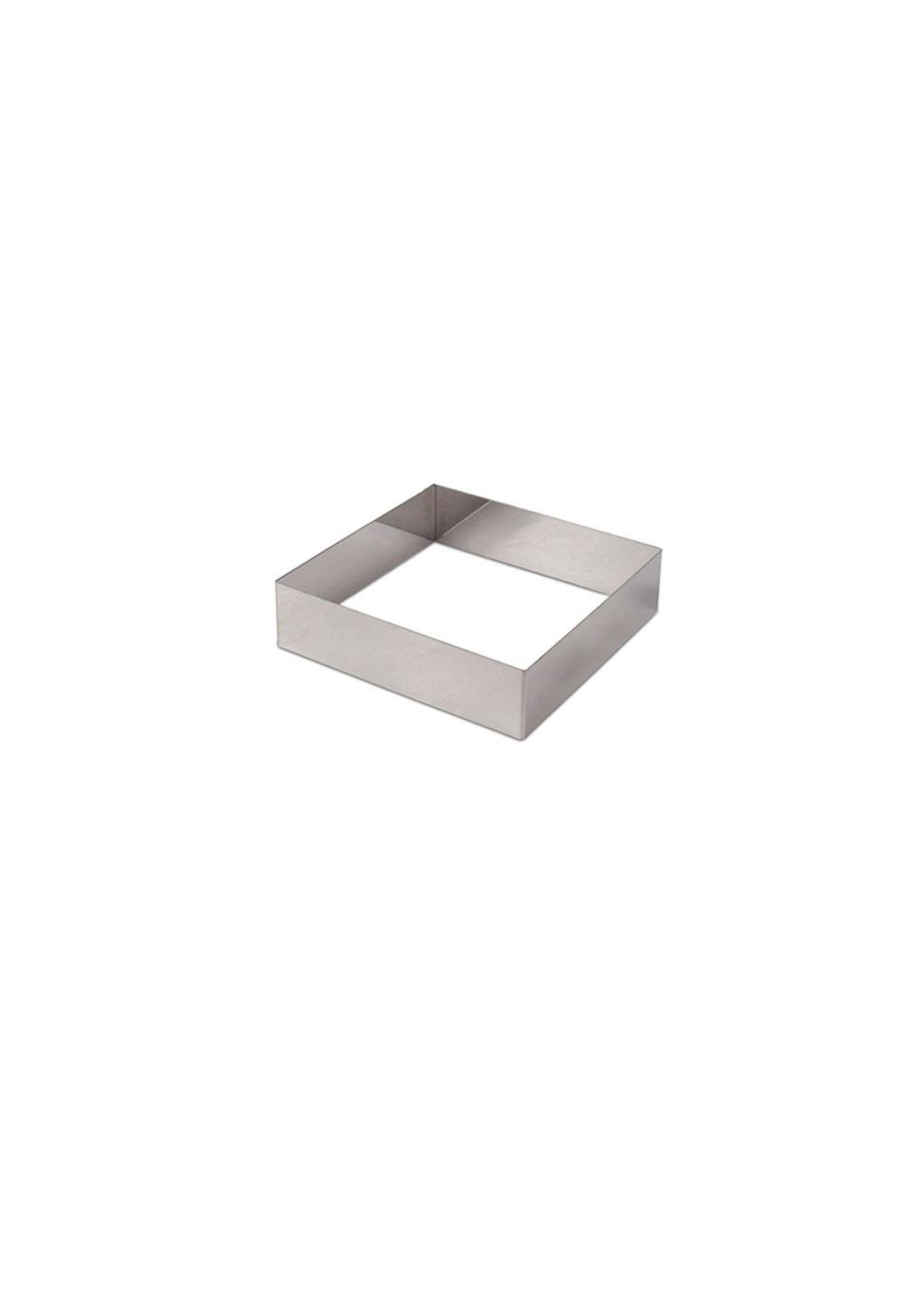 MOLDE CUADRADO ACERO INOX 14 x 14 x 4 cm-0