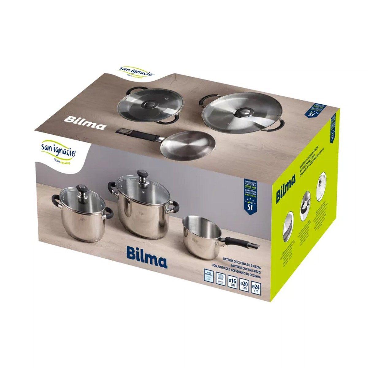 BATERIA ACERO INOXIDABLE 5 PIEZAS PREMIUM BILMA BERGNER-4