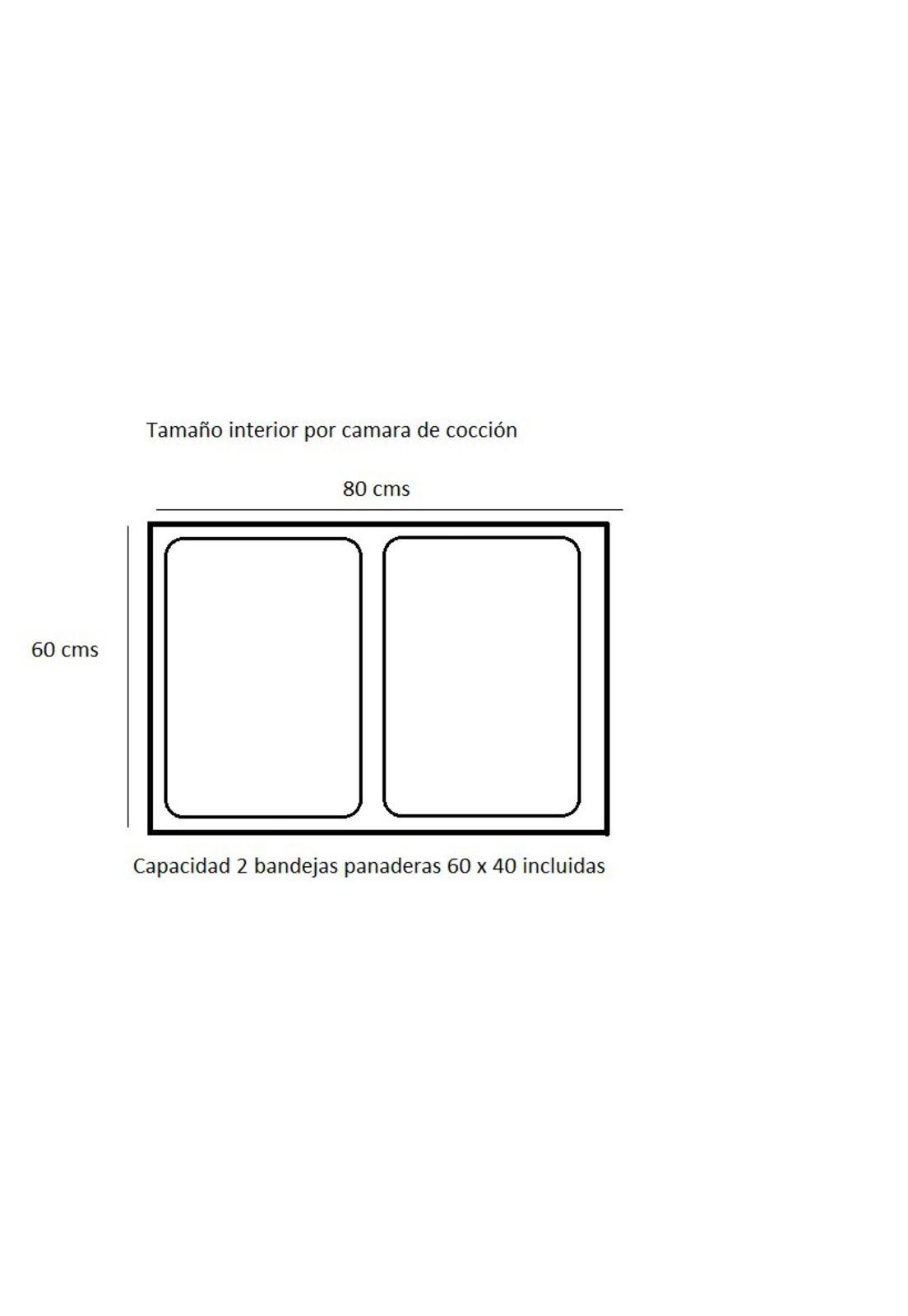 HORNO PIZZERO 2 CAMARAS A GAS MOD. QL-4-5