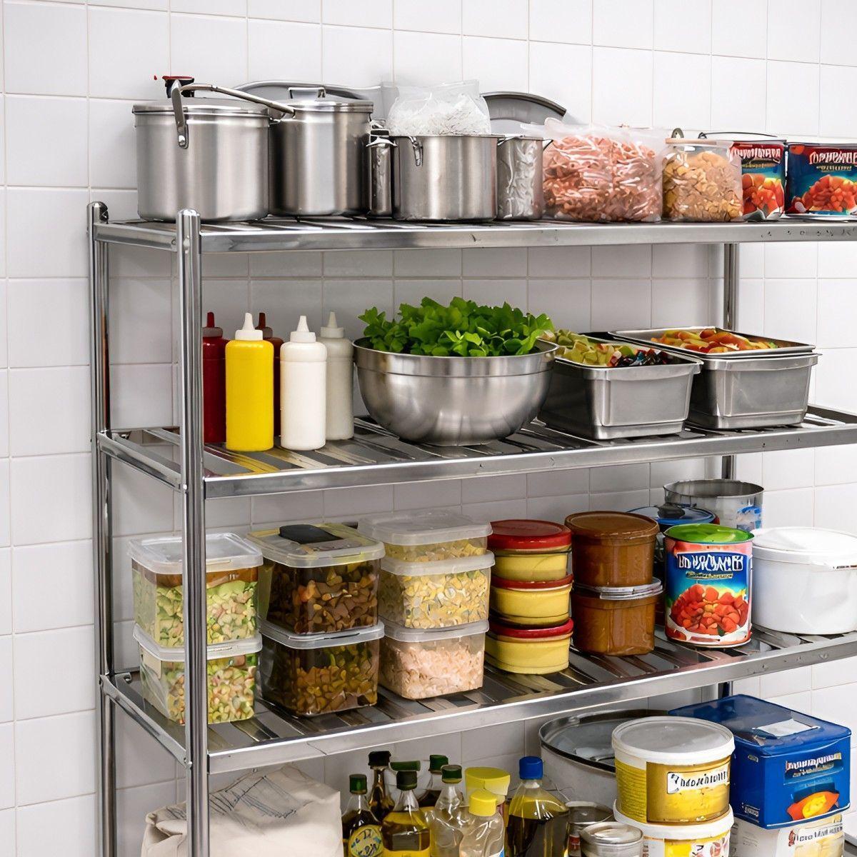 ESTANTERIA ACERO INOX TIPO REJILLA DE 120x60x155 cm-1