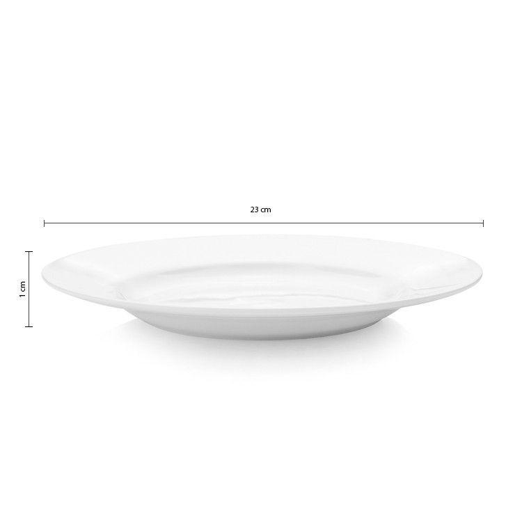 SET DE 12 PLATO ENTRADA BORDE GRUESO 23 CM. LINEA TOWER-4