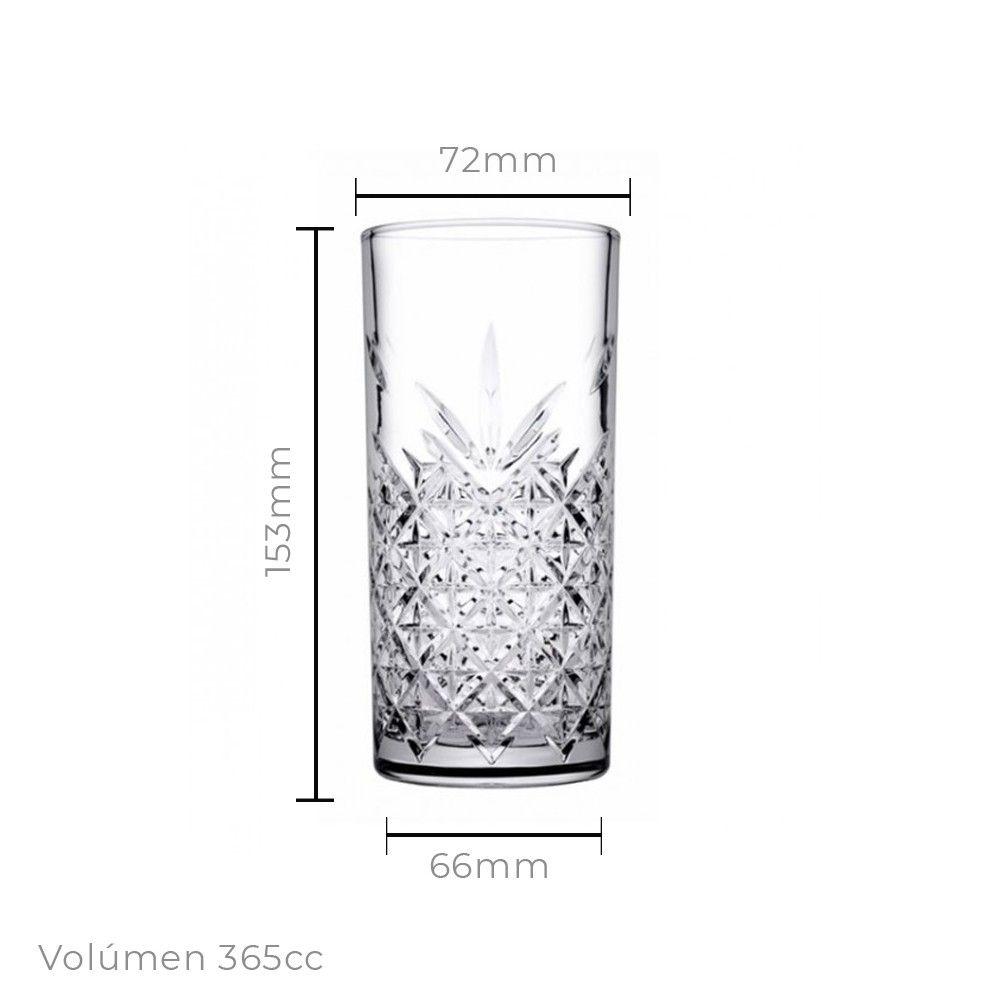 SET 4 VASOS ALTO LINE TIMELESS 365 CC-2