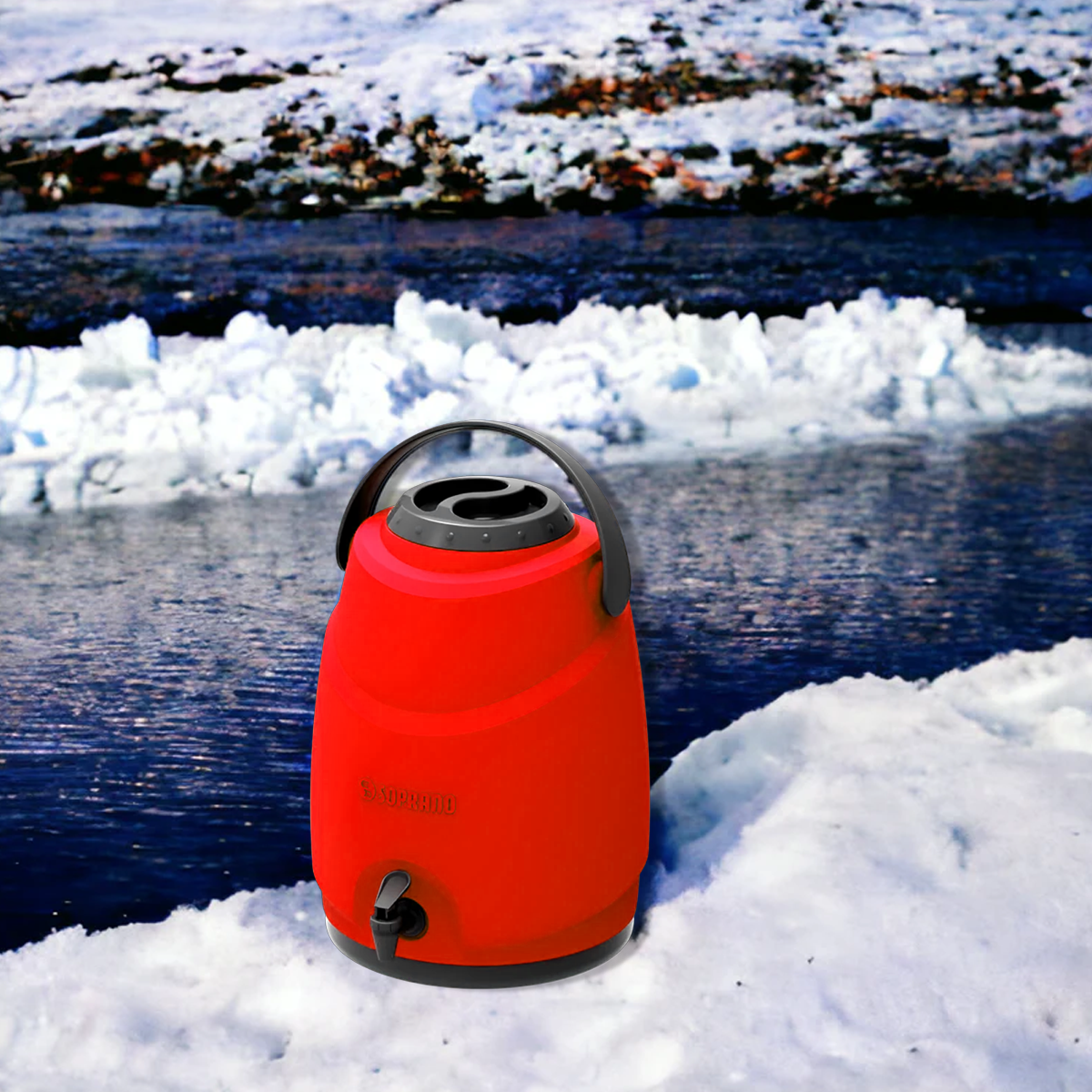 TERMO DISPENSADOR TÉRMICO ASPEN 12 LITROS CAMPING SOPRANO COLOR ROJO-4