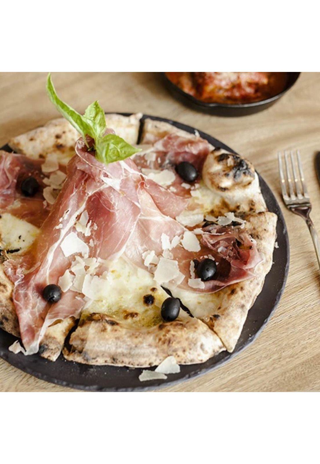 Tabla Piedra Pizarra Redonda De Presentación 35 Cm-3