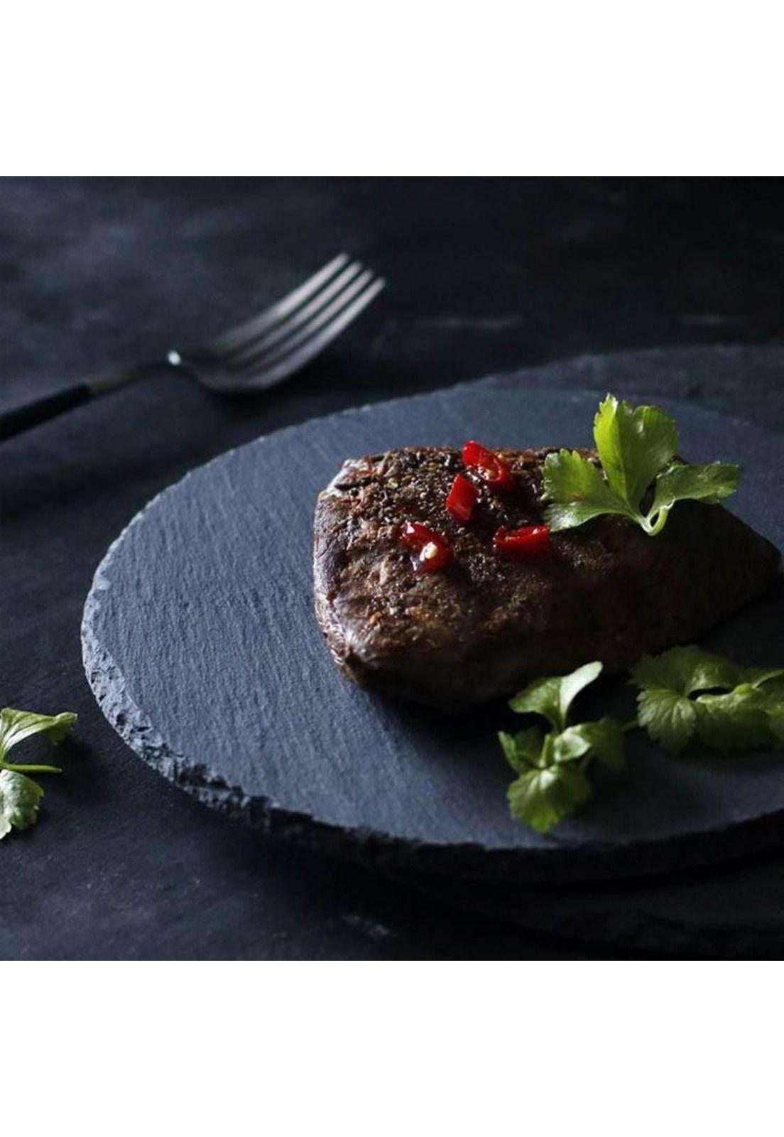 Tabla Piedra Pizarra Redonda De Presentación 35 Cm-4