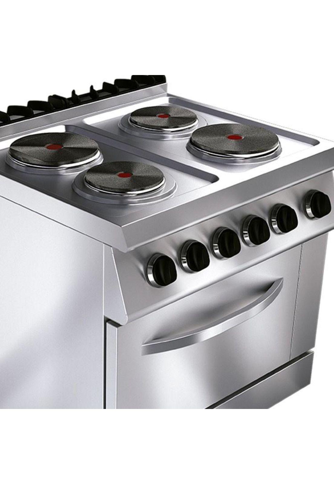 COCINA ELECTRICA 4 PLATOS CON HORNO-4