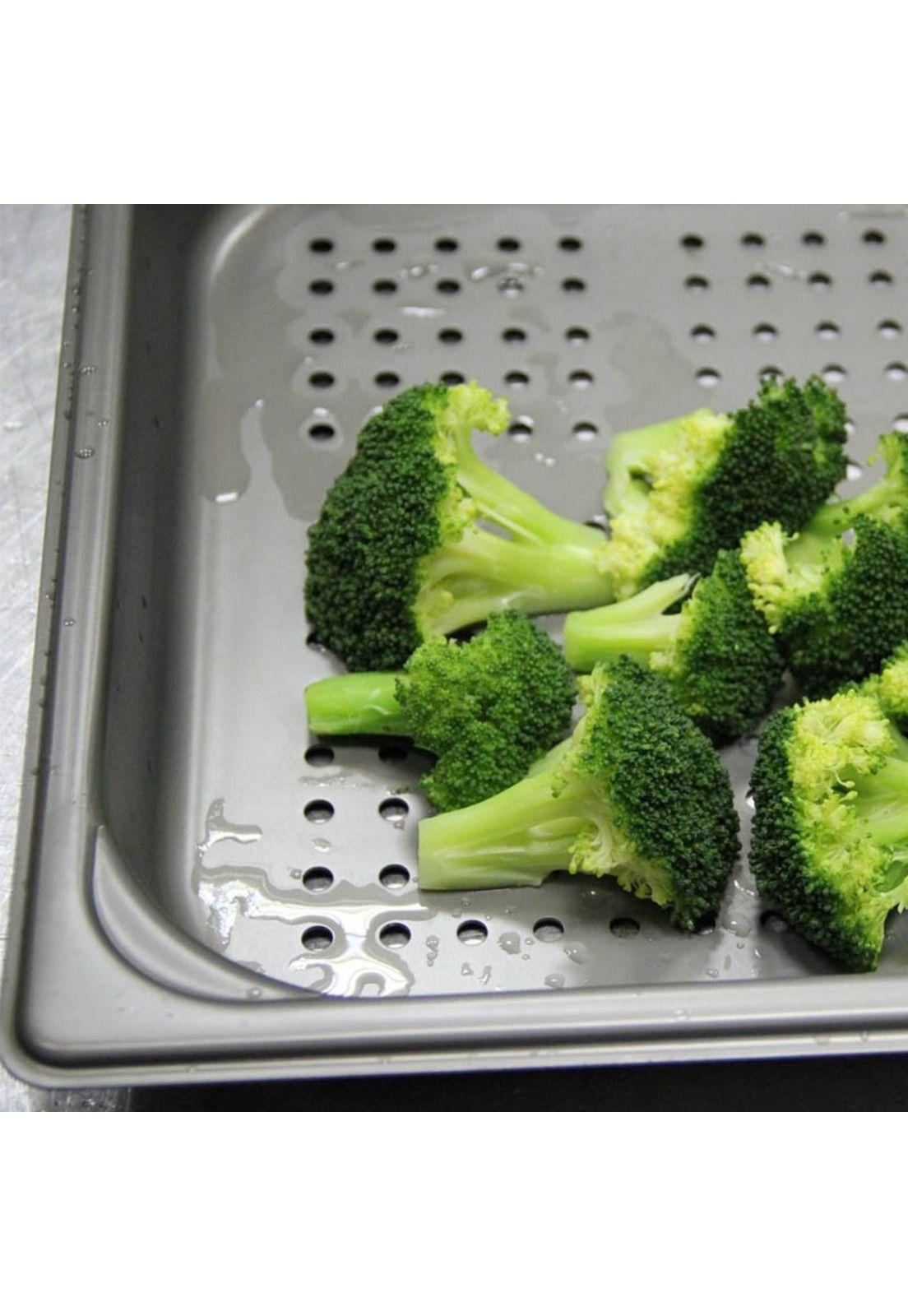 Contenedor Gastronomico Perforado Gn 2/3 X 6.5 Cm Ac Inox-2