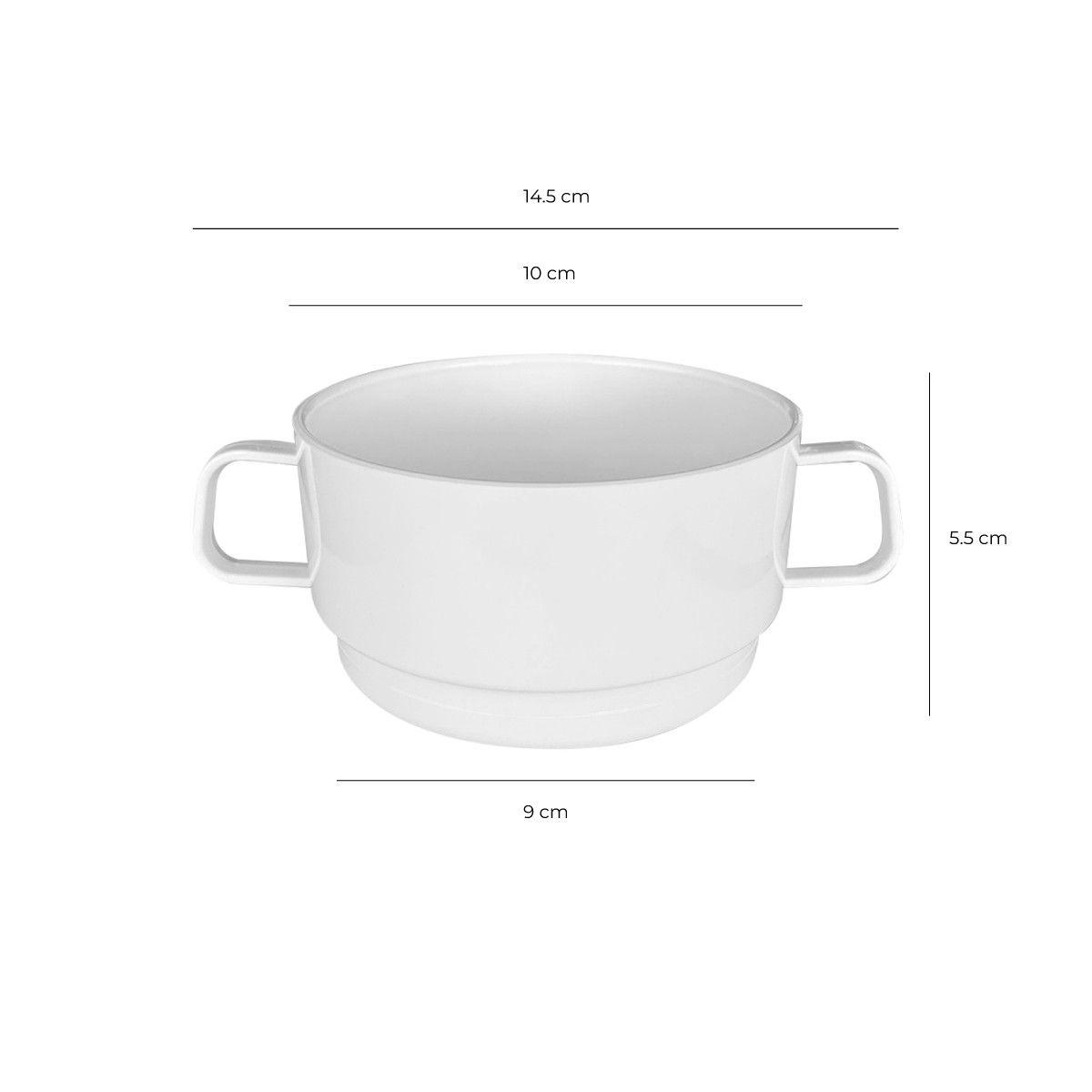 SET DE 6 TAZONES DE CONSOMÉ 350 CC BLANCO POLICARBONATO-3