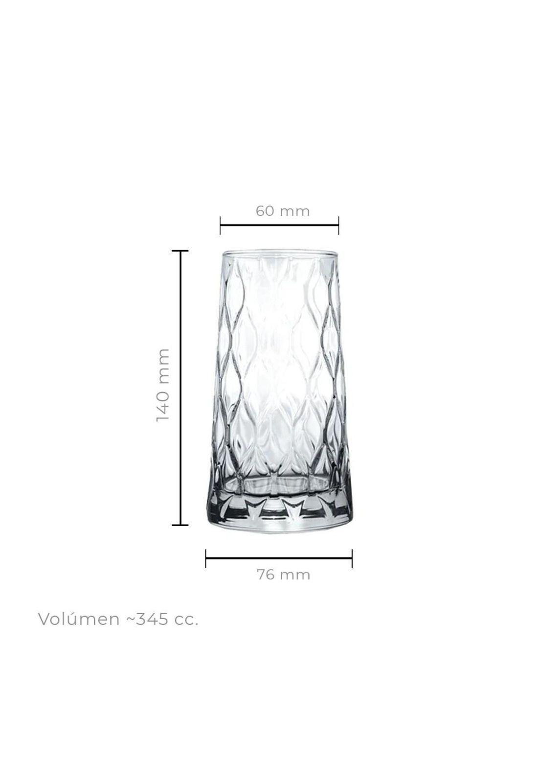 Set De 6 Vaso Refresco 345 Cc Linea Leafy-2