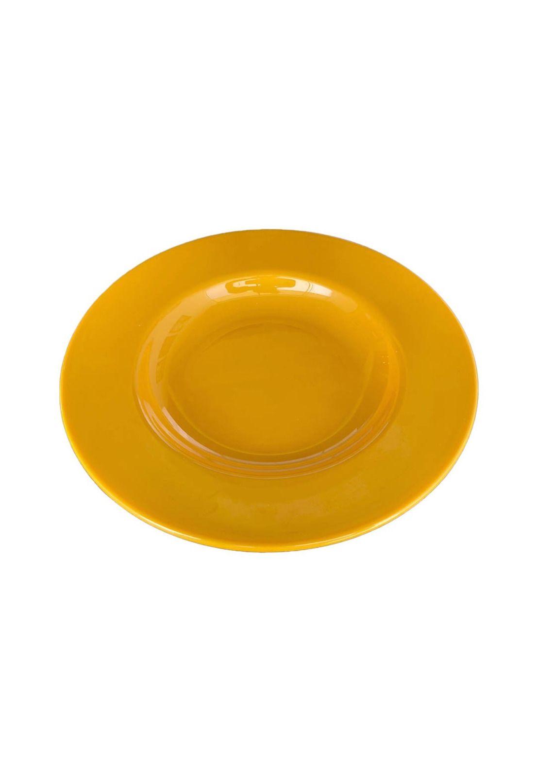 Set De 6 Plato Hondo 23cm Amarillo-3