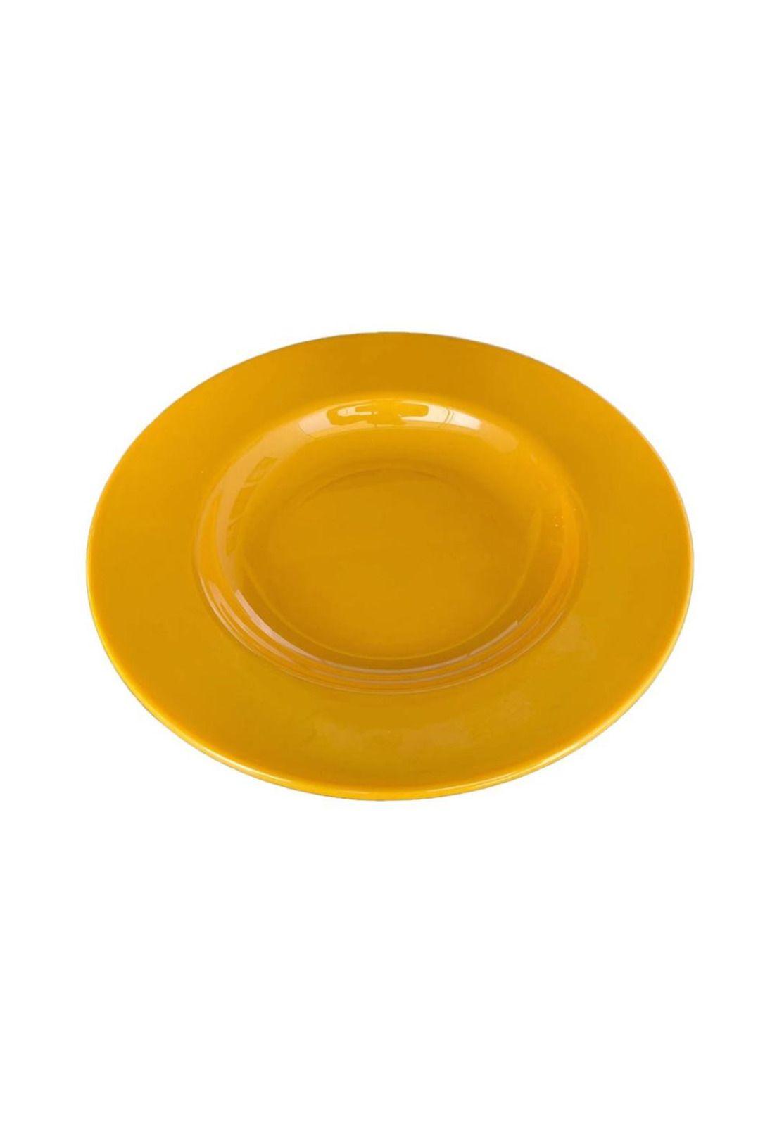 Set De 6 Plato Hondo 23cm Amarillo-2