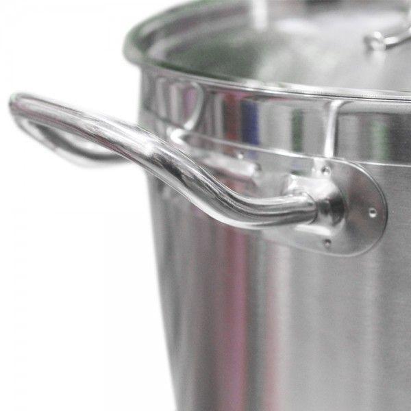 OLLA CON TAPA ACERO INOXIDABLE FONDO DIFUSOR 9 LITROS-7