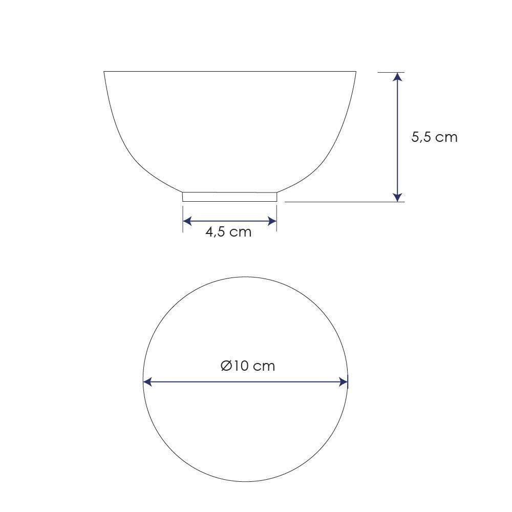 SET DE 6 BOWLS MELAMINA ROJO 10 CM-4