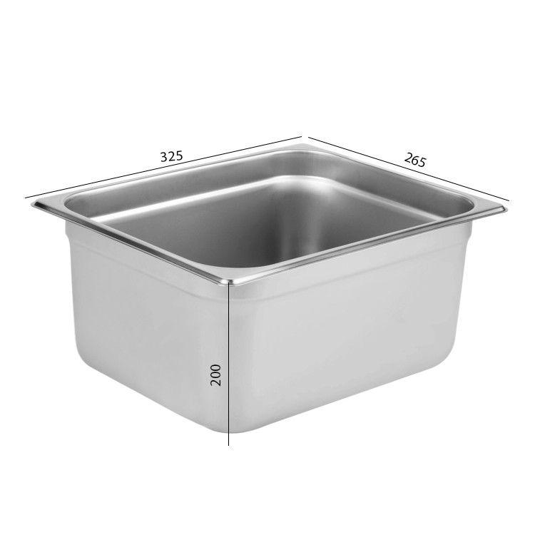 CONTENEDOR GASTRONOMICO ACERO INOXIDABLE GN 1/2 X 20 CM-4