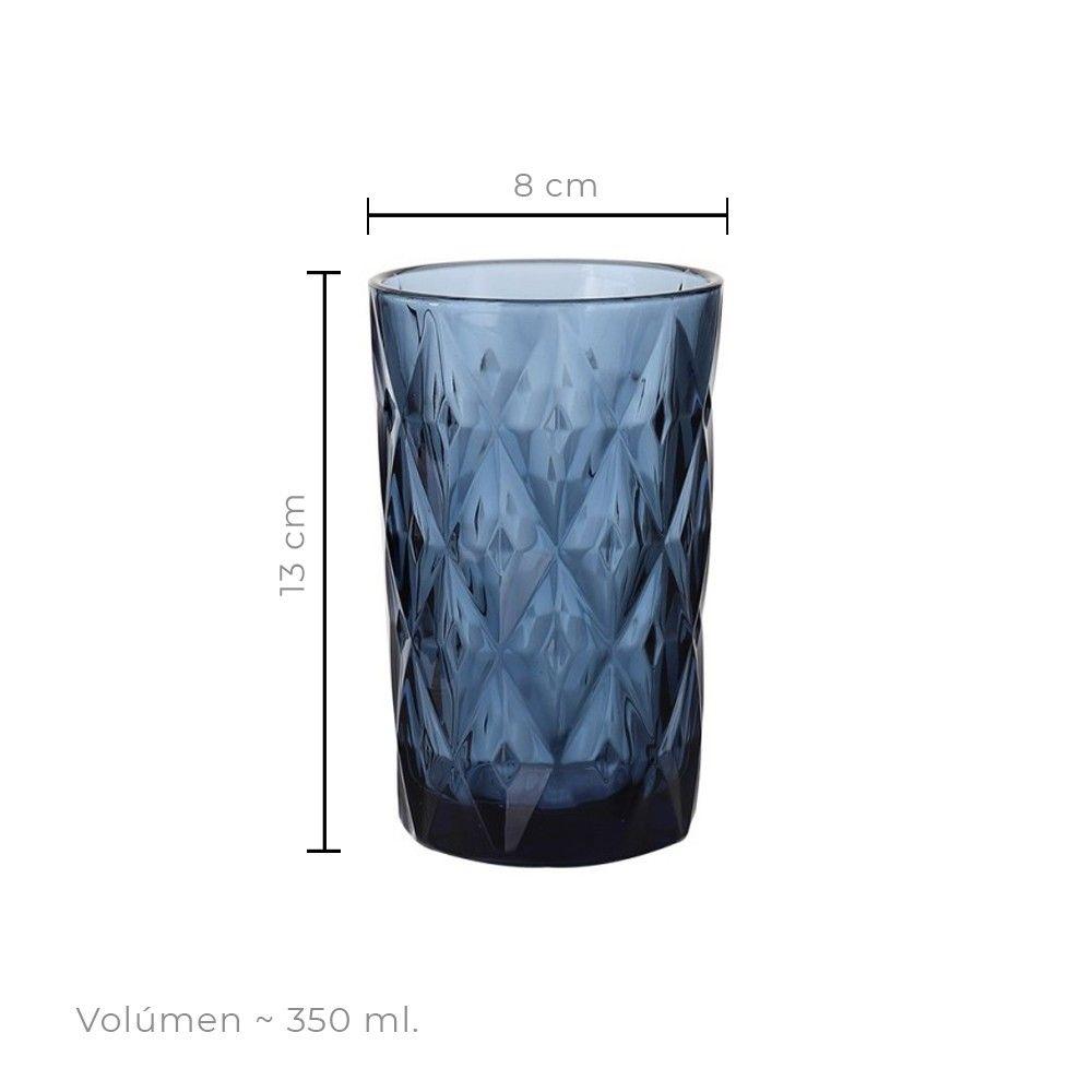 SET 6 VASOS AZUL 350ML IMAHE-3