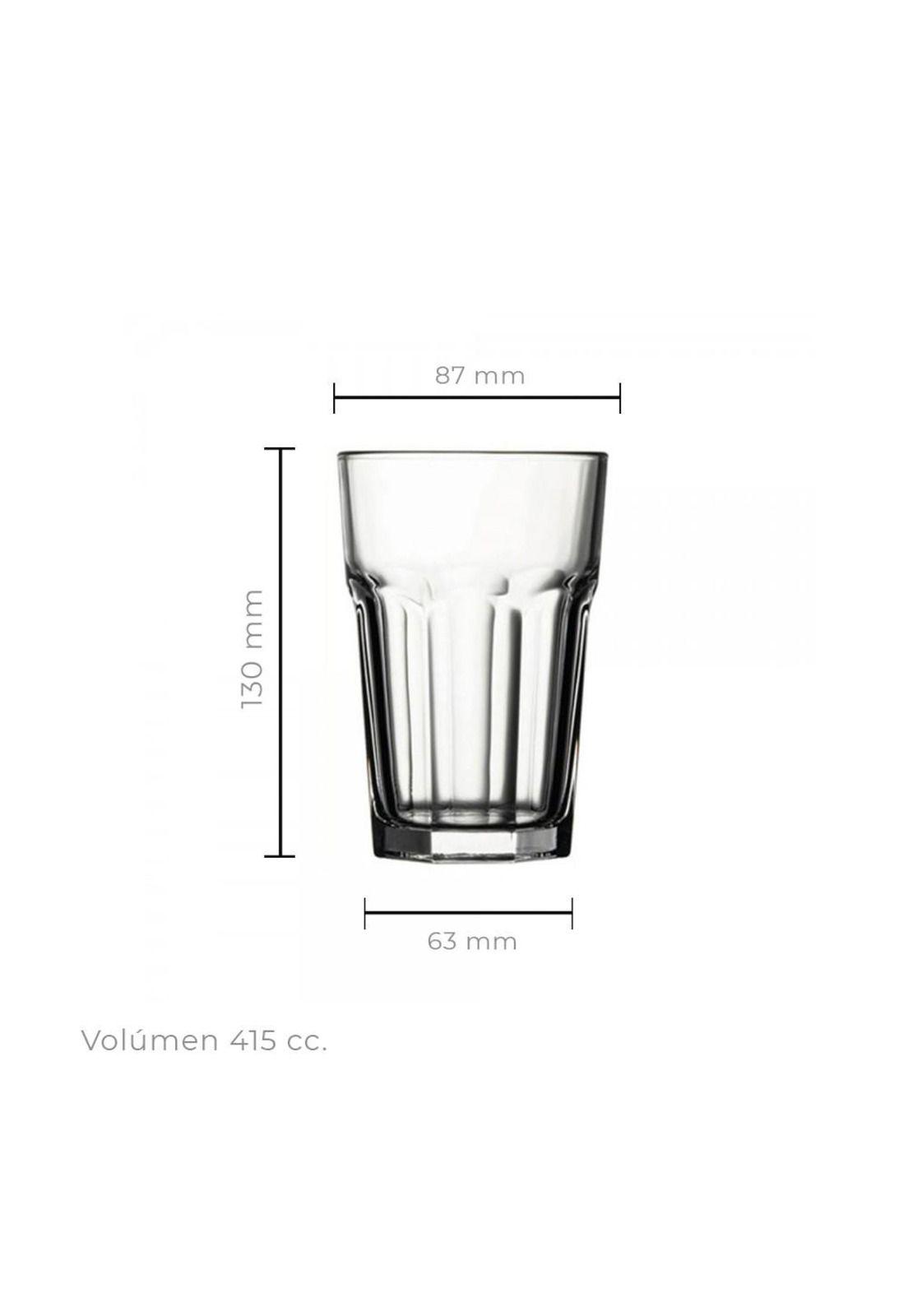 Set De 6 Vaso Refresco Mod.casablanca 420 Cc.-2