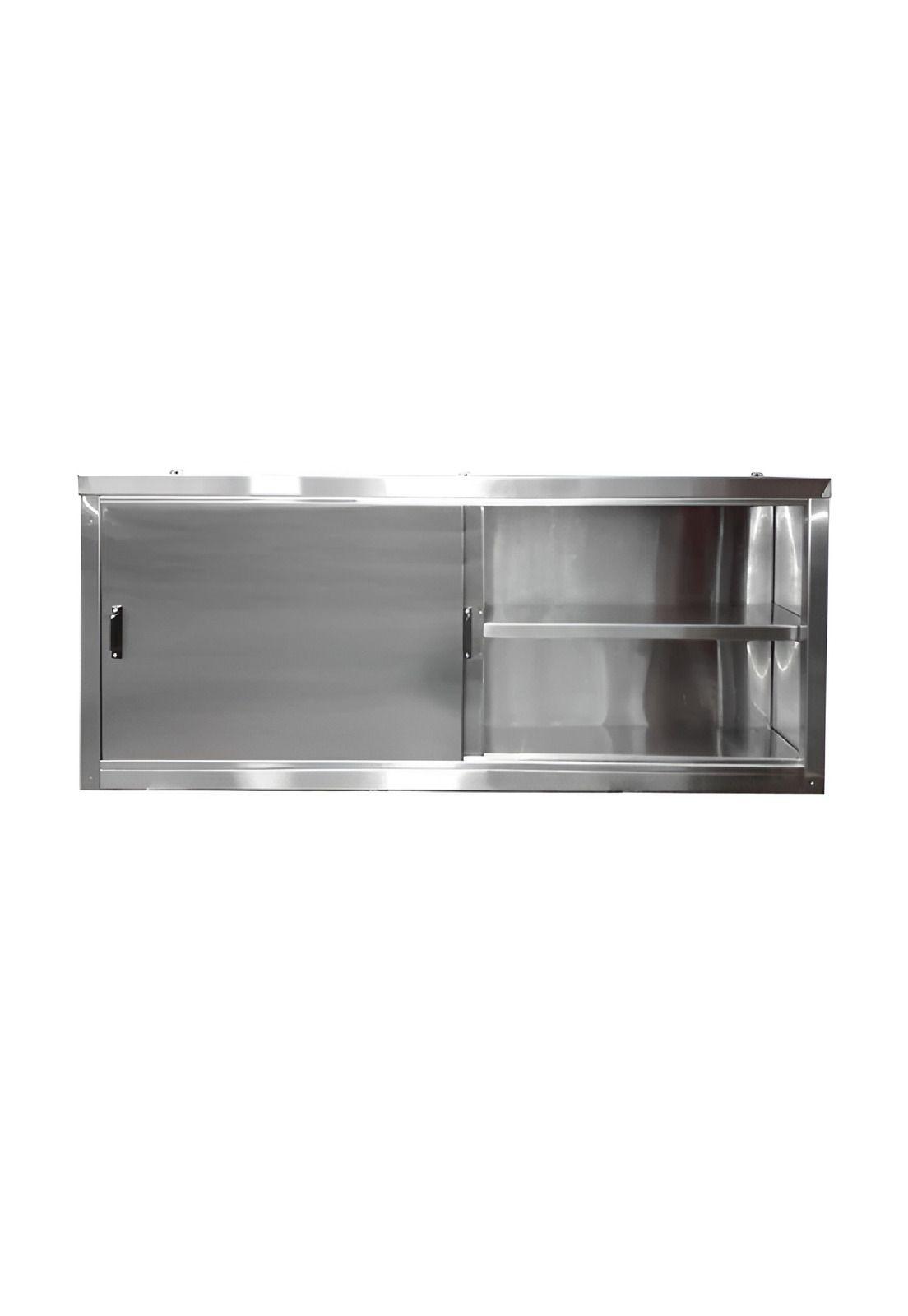 GABINETE AEREO ACERO INOXIDABLE MURAL PUERTAS CORREDERAS 90 CM-1