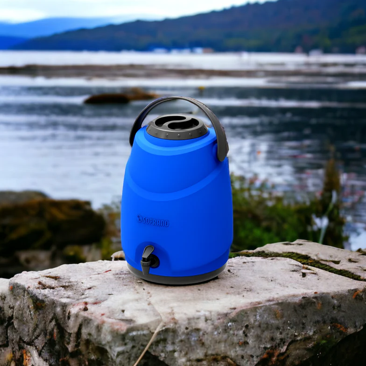 TERMO DISPENSADOR TÉRMICO ASPEN 12 LITROS CAMPING SOPRANO COLOR AZUL-4