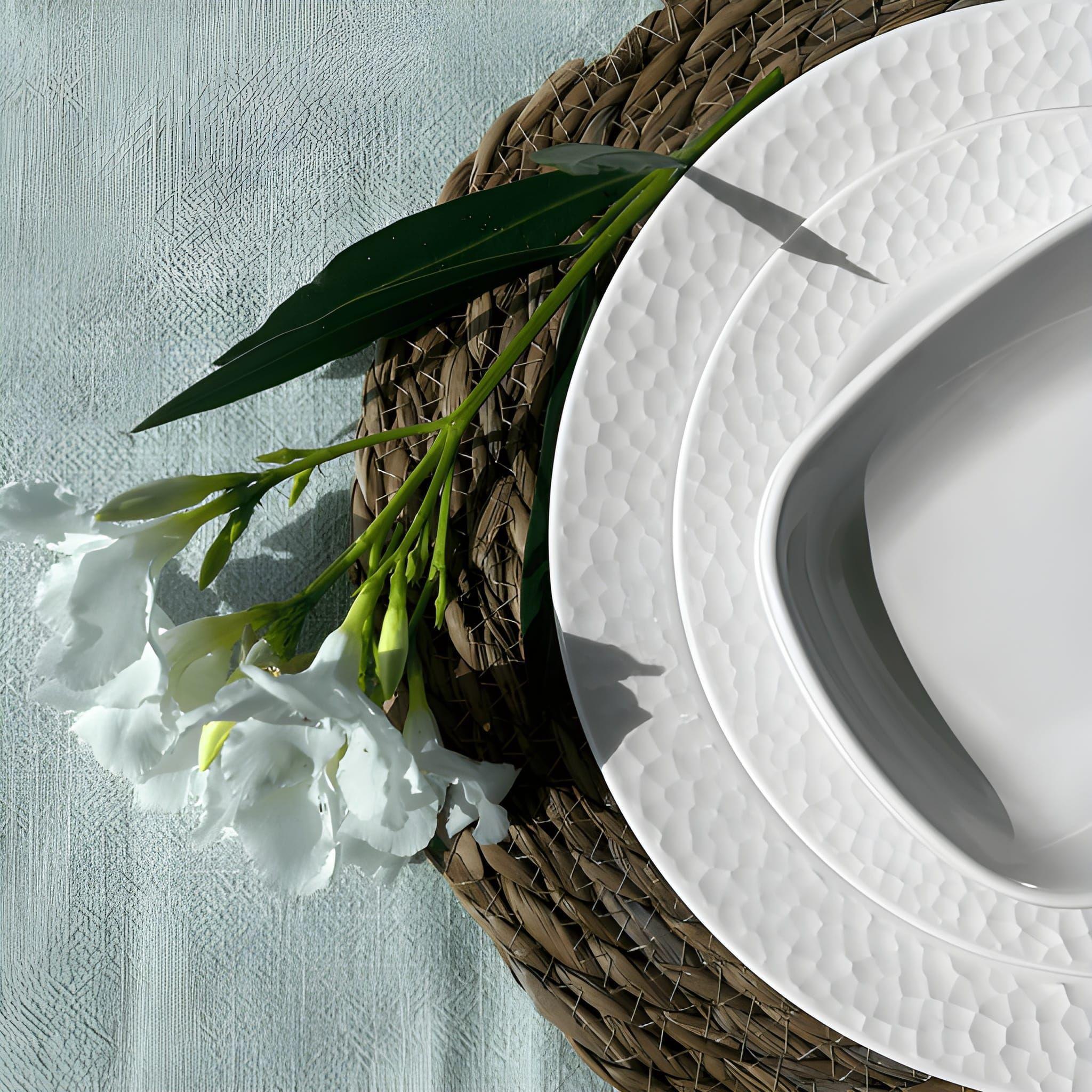 POCILLO MELAMINA RECTANGULAR BLANCO 17 X 12.5 X 3.4 CM LINEA KPLUS-2