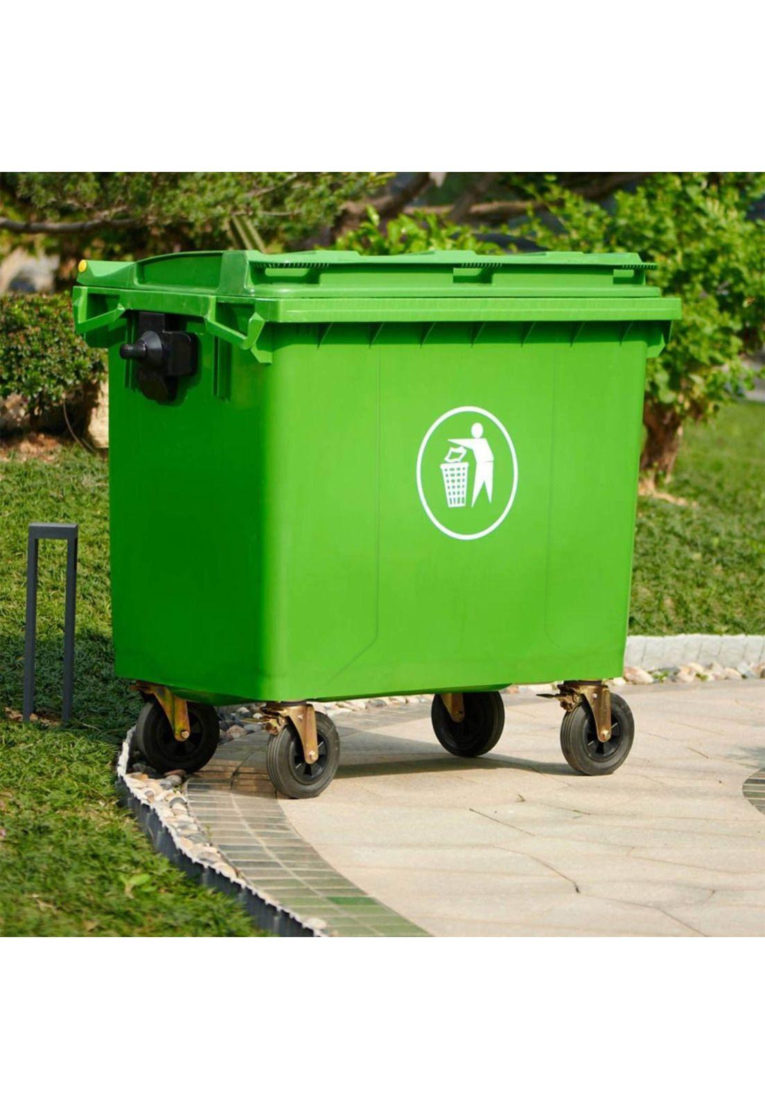 Contenedor De Basura 1100 Lts Color Verde-1