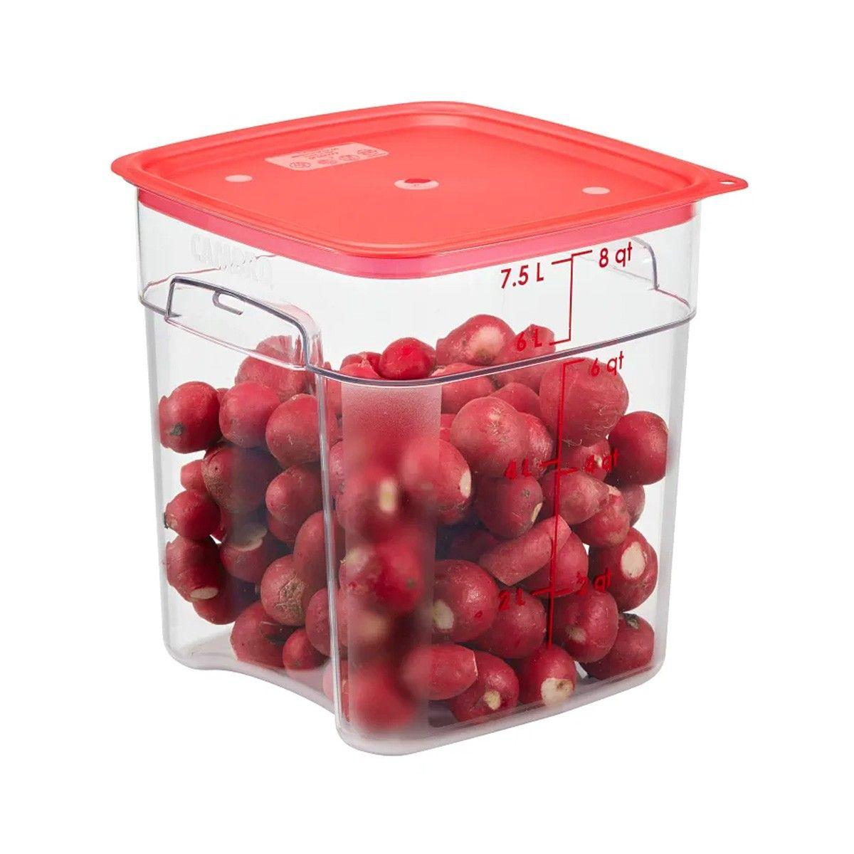 TAPA ROJA RECIPIENTES POLICARBONATO GRADUADOS 6 Y 8 LITROS-2